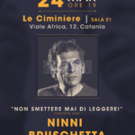 “Non smettere mai di leggere”:  Il 24 marzo incontro con Ninni Bruschetta